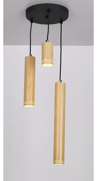 Csillár zsinóron TUBO 3xGU10/25W/230V