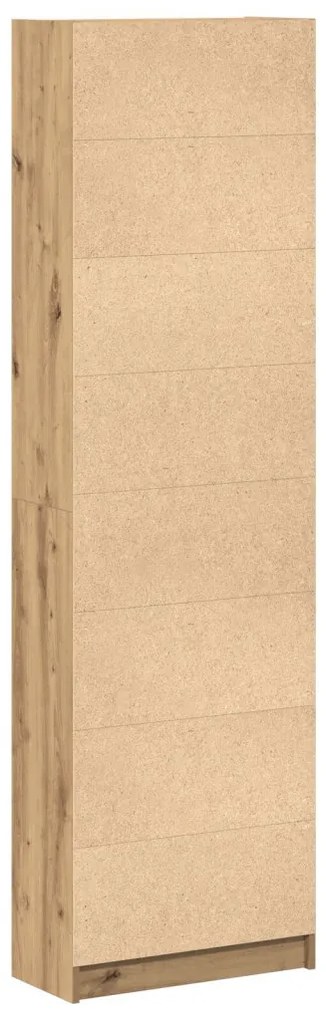 Szekrény Tömör Tölgy 55x25x189 cm Szerelt Fa
