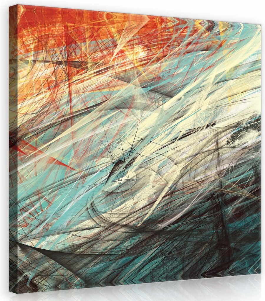 Vászonkép 80x80 Absztrakt Kifejezés az irodába Absztrakt Szoba