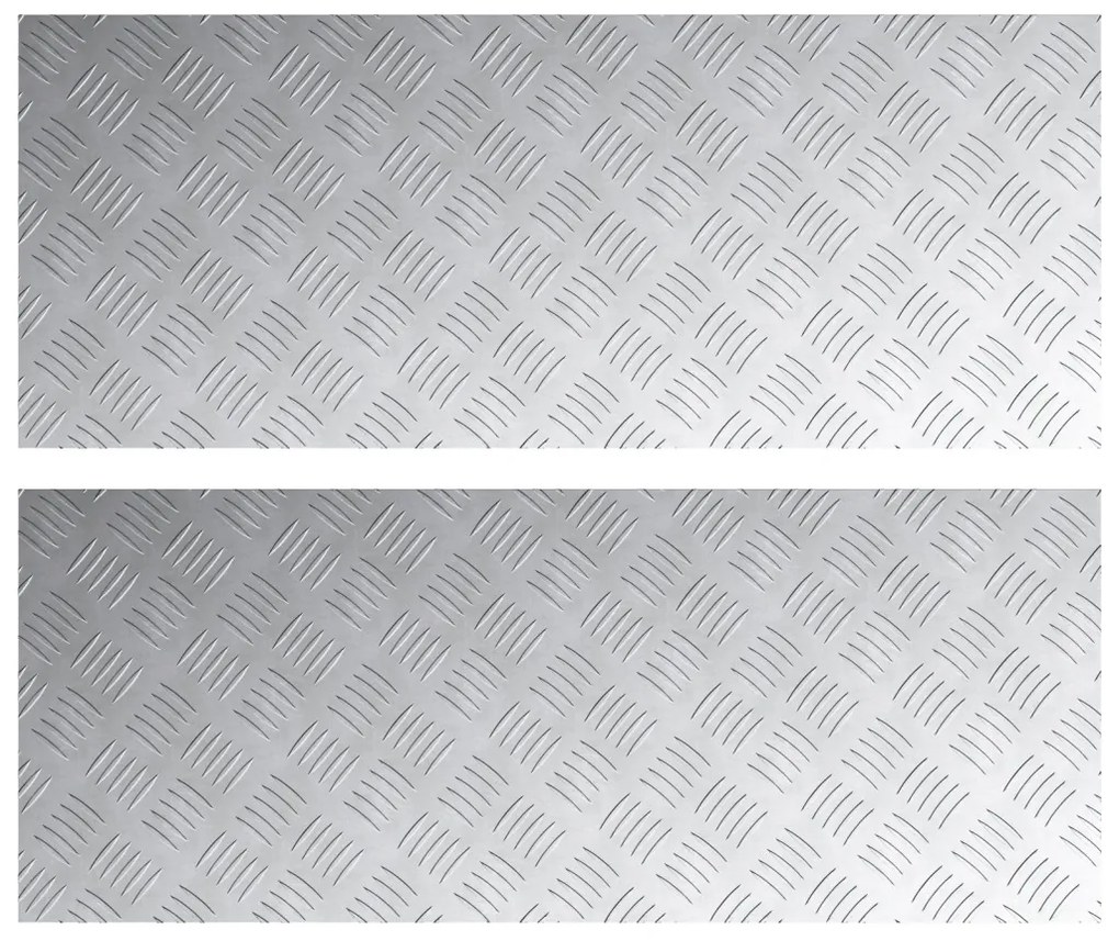 Alumínium Rácsos Lemezek 2 db Csúszásmentes 100x40 cm