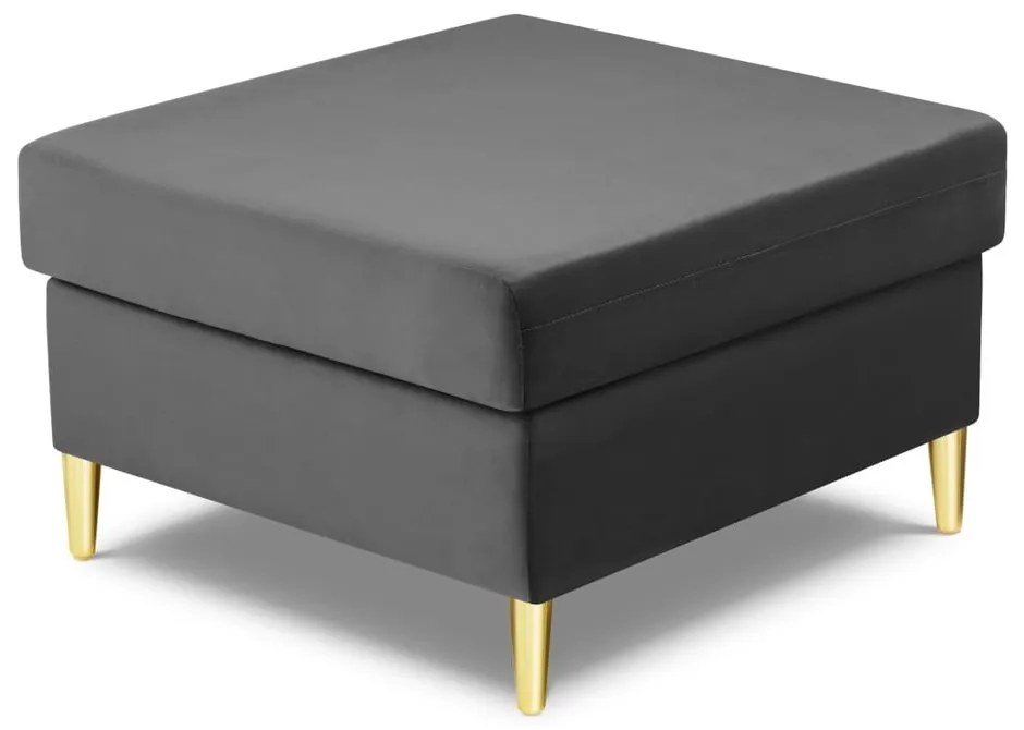 Világosszürke bársony lábtartó Kyoto – Cosmopolitan Design