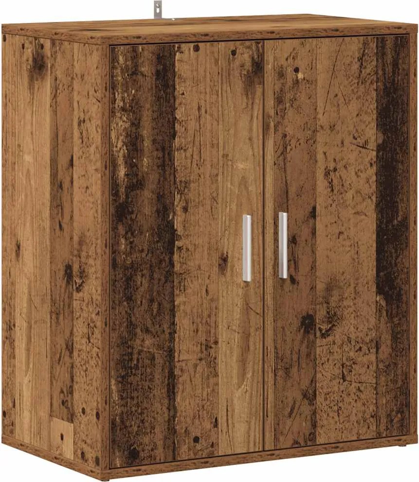 vidaXL antik fa színű szerelt fa cipősszekrény 60 x 35 x 70 cm