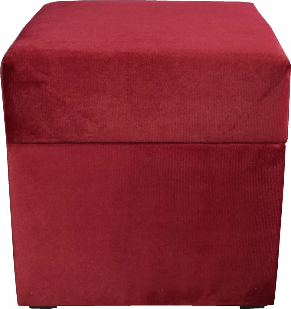 Négyzet Alakú Nyitható Puff ülőfelület 40x40x40cm Paros plüss velúr