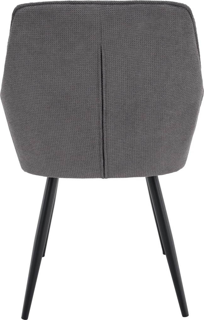 Design fotel, szürke/fekete, MARKEN