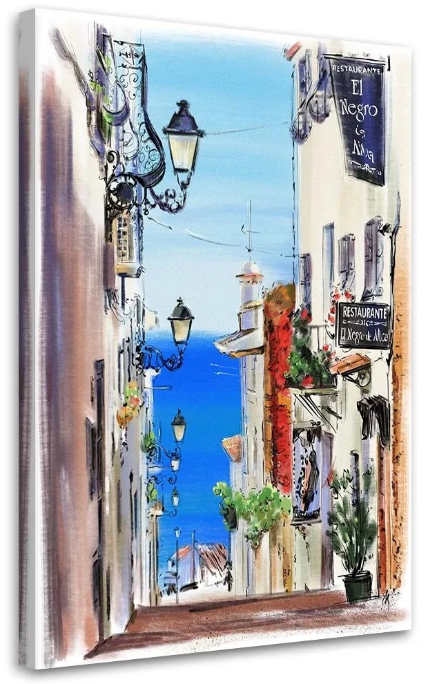 Gario Vászonkép Olaszország Street Walking View - Irina Sadykova Méret: 70 x 100 cm