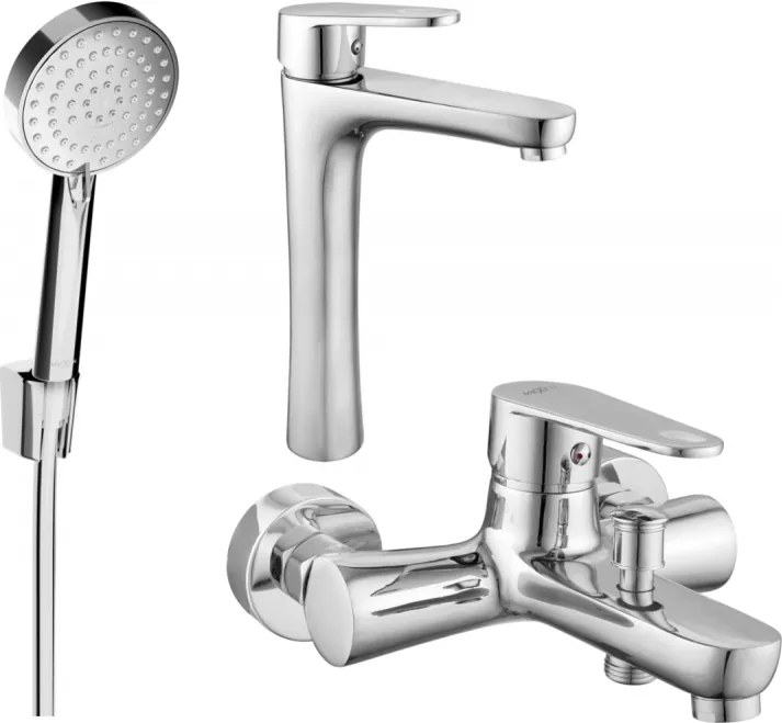 Mexen Kama R75 fürdőkád szett, króm - 72513R75-00