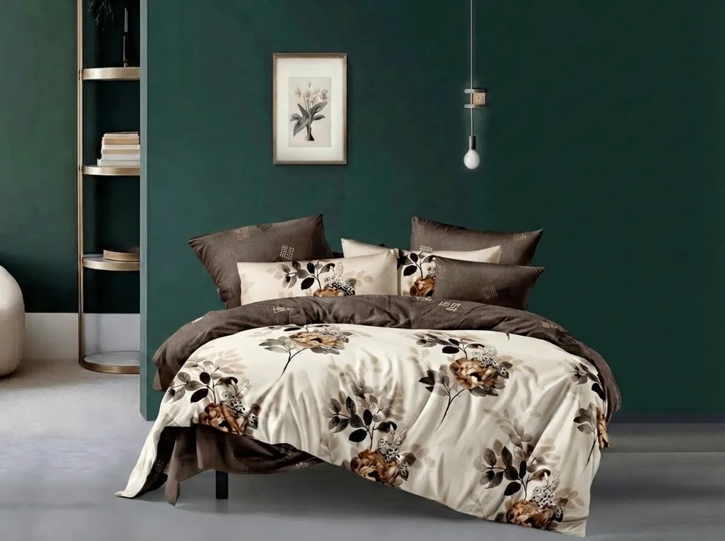 Kétoldalas ágynemű DUO SENSE CARMELIA mintás + párnahuzat 40x50 cm INGYEN Ágyneműhuzat mérete: 70 x 90 cm | 140 x 200 cm