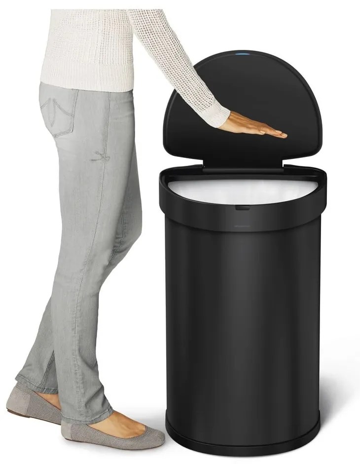 Rozsdamentes acél érintésmentes szemetes 45 l – simplehuman