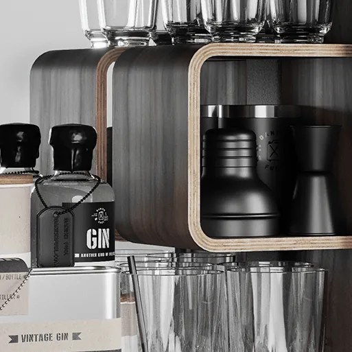 Koupelnová skříňka / kanistr - Bathroom Cabinet, Gas Red, 6 variant - Danish Fuel Variáns: Oak