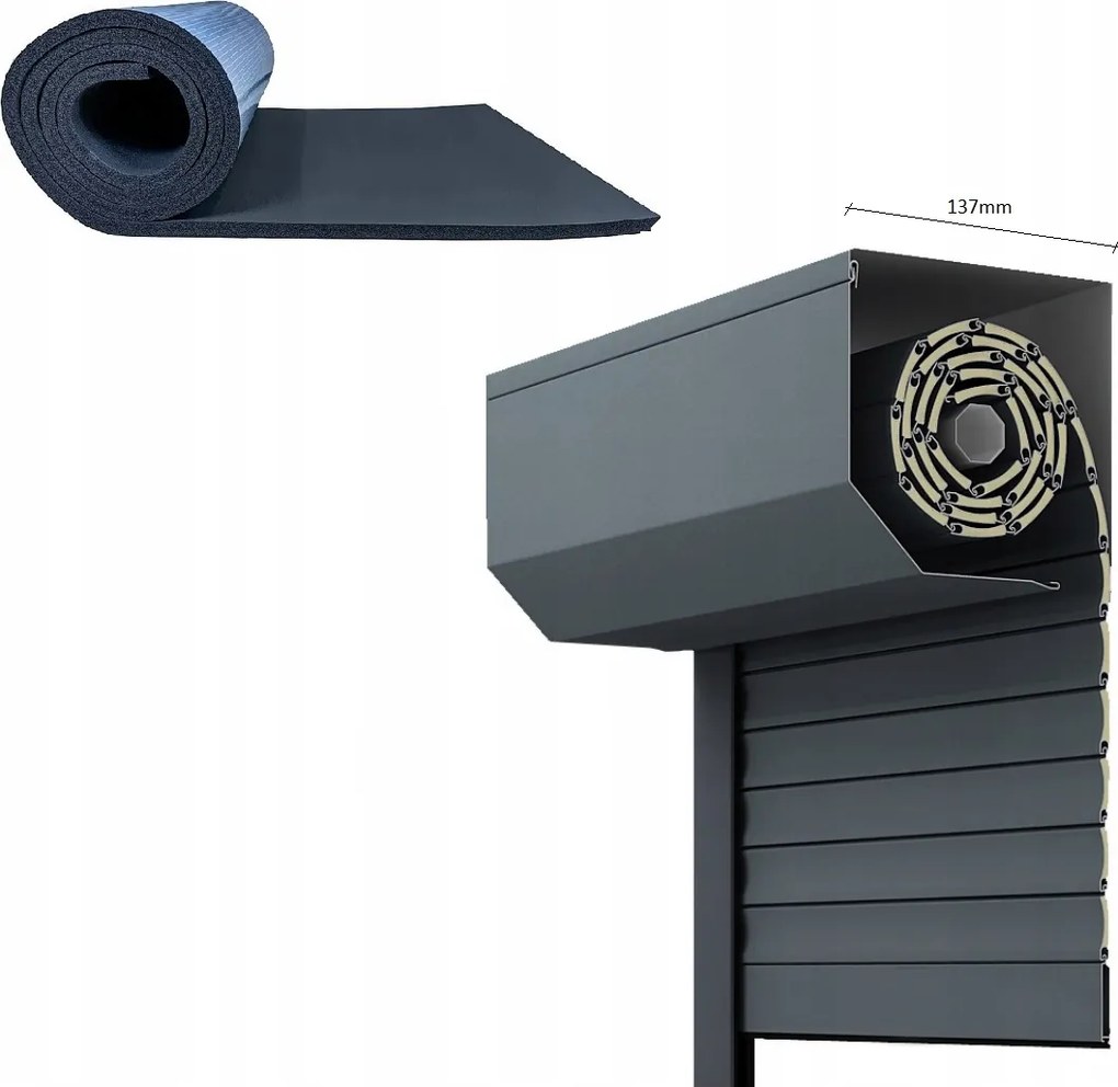 Hangszigetelő Szőnyeg Kültéri Redőnyökhöz 137mm 1 mb