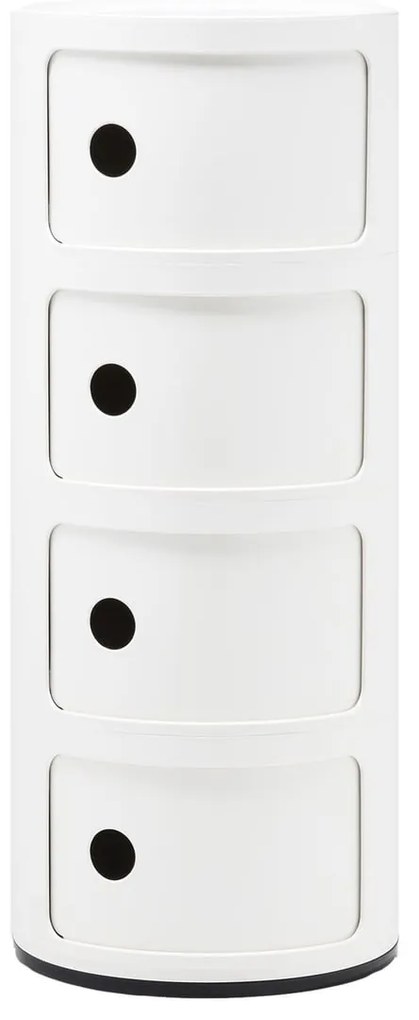 Kartell Componibili 4985 tárolóasztal, 4 tároló rész, több szín Szín: fehér