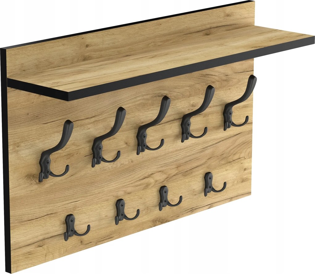 nagy fali ruhaakasztó tölgy, kampós, fekete