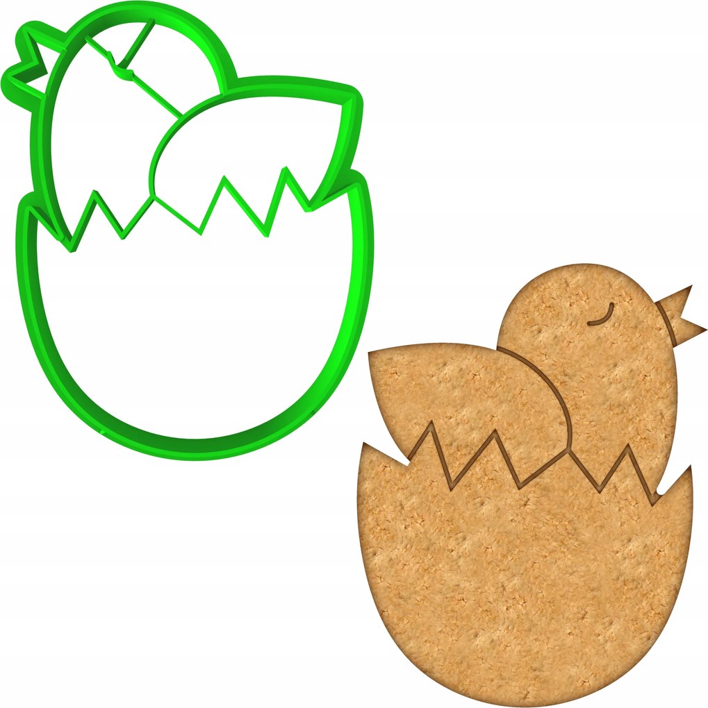 Húsvéti Forma Mézeskalács lyukasztó Húsvéti Csirke Csirke 8cm