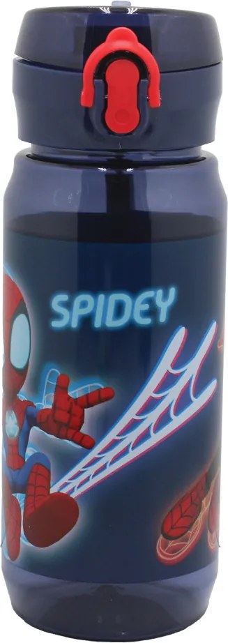 Pókember Spidey Web műanyag kulacs akasztóval 600 ml