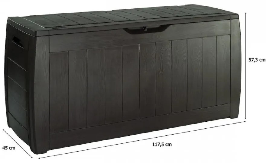 Hollywood műrattan kerti tároló 270L