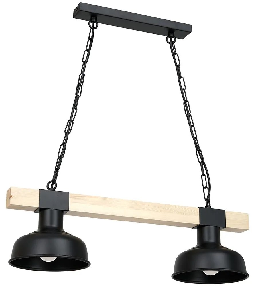 Csillár láncon FARO 2xE27/60W/230V