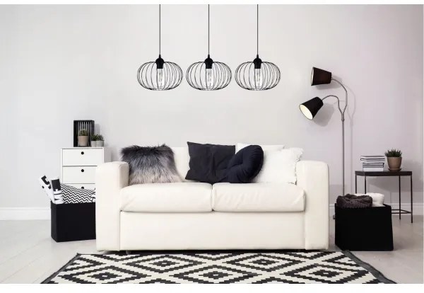 Csillár zsinóron BOCCA 3xE27/60W/230V