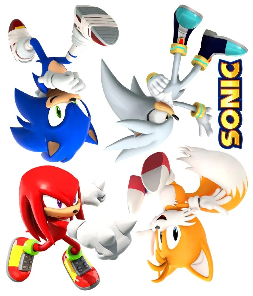 Textil falmatrica "Sonic és barátai"