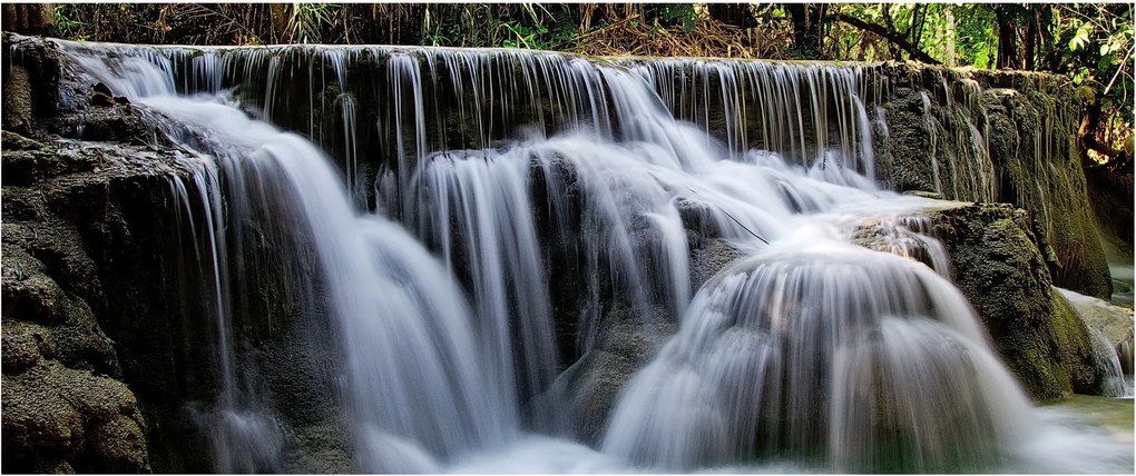 Kép - Vízesések kaszkádjai (120x50 cm)
