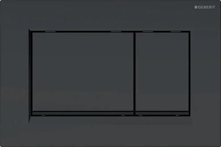 Geberit 115.883.16.1 - Sigma30 nyomólap 24,6x16,4 cm matt fekete