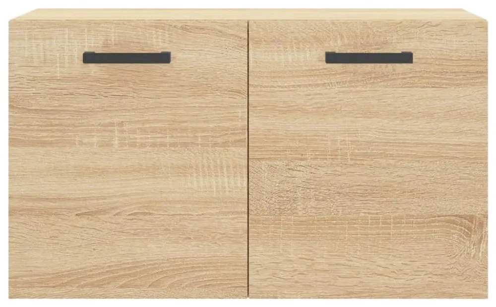 sonoma tölgy színű szerelt fa faliszekrény 60 x 36,5 x 35 cm