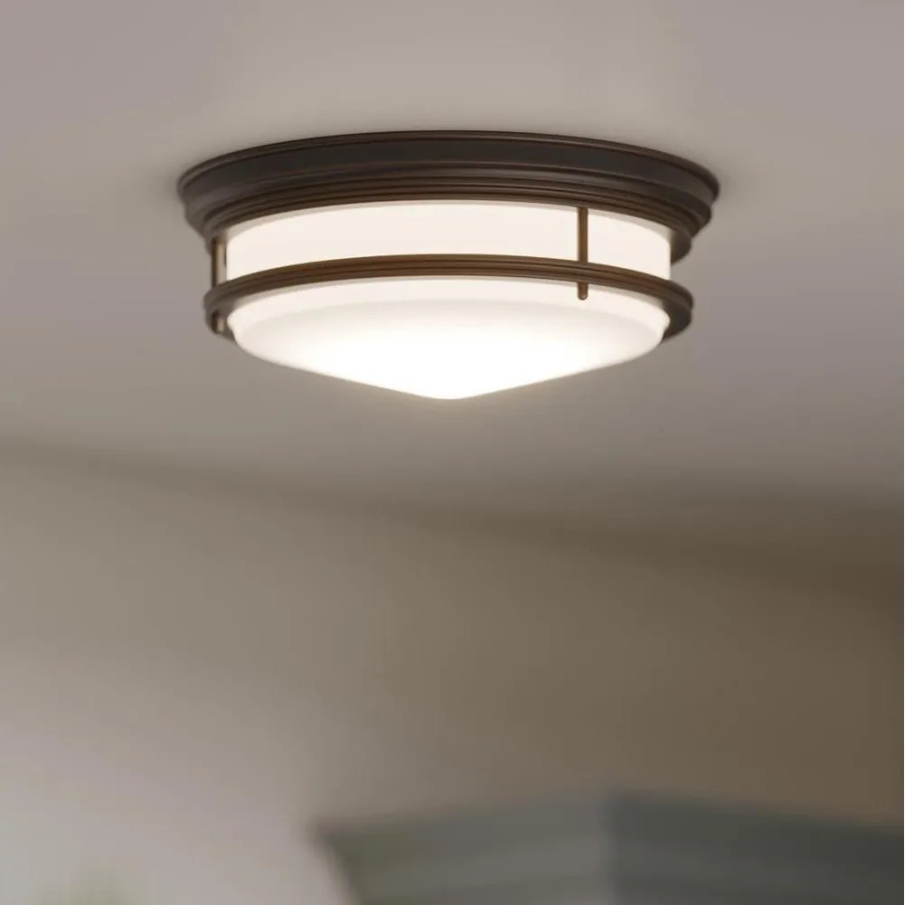 Hinkley HK-HADLEY-F-OZ-Fürdőszobai mennyezeti lámpatest HADLEY 3xE27/40W/230V IP44 bronz