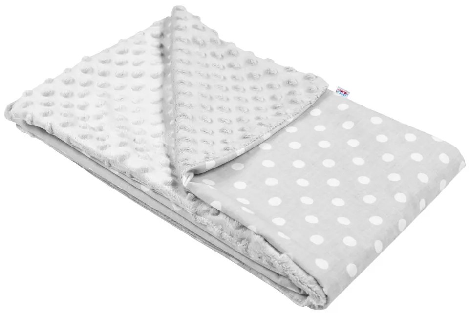 Gyermek pléd Minky New Baby szürke 80x102 cm