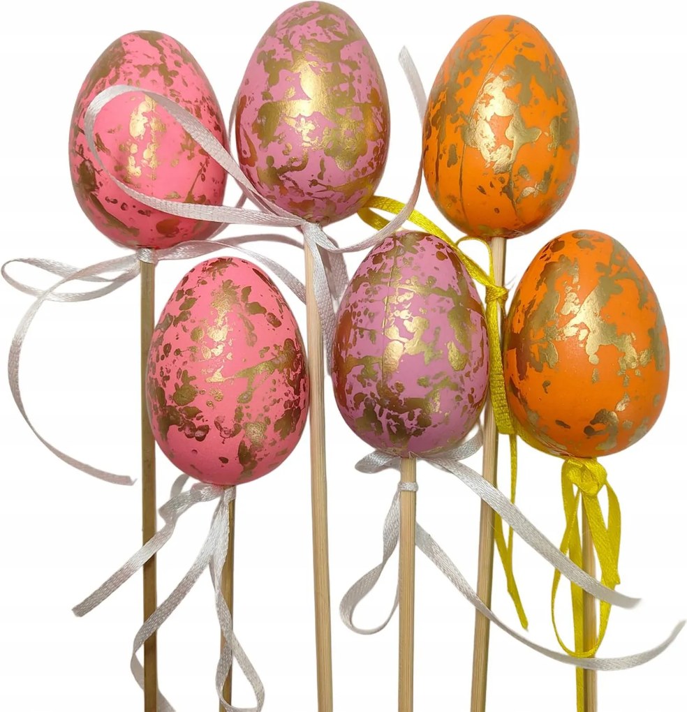 Húsvéti tojás Pikk 6 db-os Rózsaszín-Narancssárga