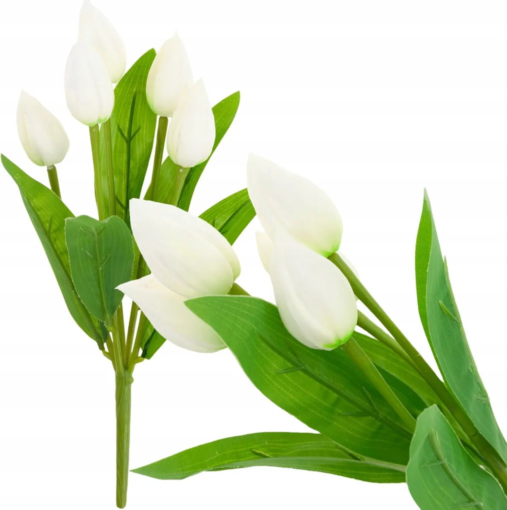 Tulipán csokor tulipán Művirágok élő húsvét gumírozott 5db