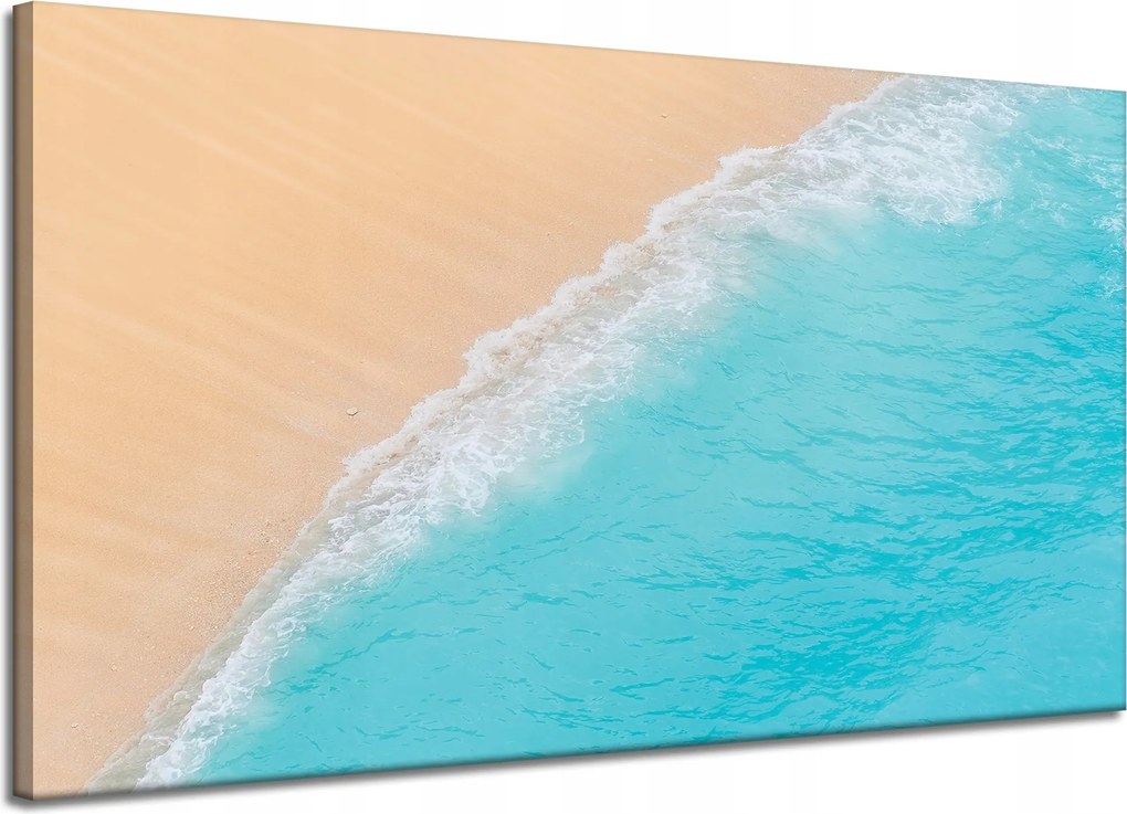 Vászonkép Tengerpart Csendes Víz Nap 120x70 cm Ideális ajándék