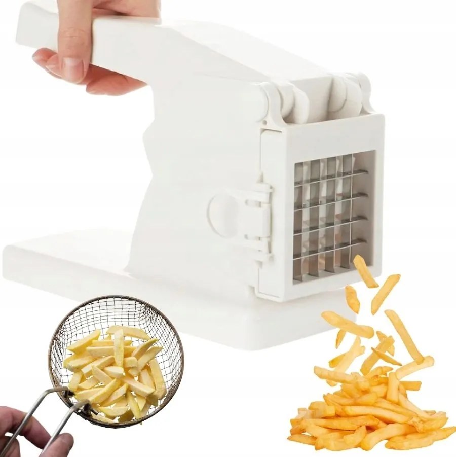 Hasábburgonya Szeletelő Zöldség Szeletelő Gép Nagy Könnyű