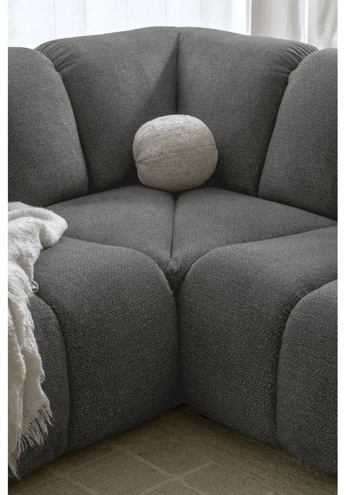 Szürke sarokkanapé (jobb oldali-U alakú) Shell – Miuform