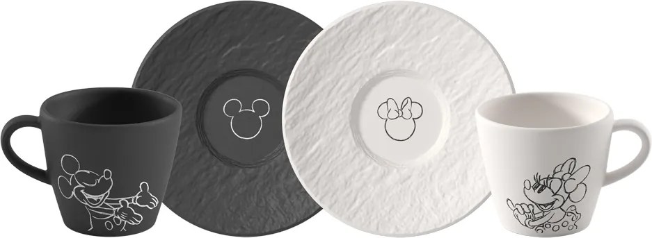 Espresso csésze és csészealj Manufacture Rock - Mickey Mouse, 4 db - Villeroy & Boch