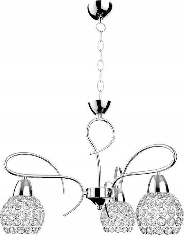 Csillár Függő lámpa Sofia 3 króm kristályok