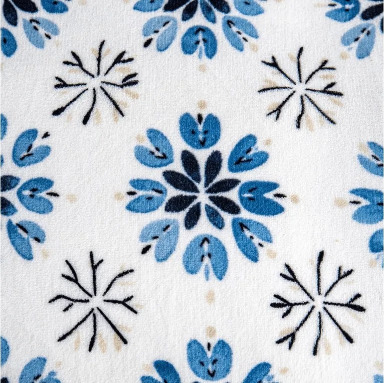 Mikroplüss ágyneműhuzat ICY FLAKES fehér Ágyneműhuzat mérete: 70 x 90 cm | 140 x 200 cm