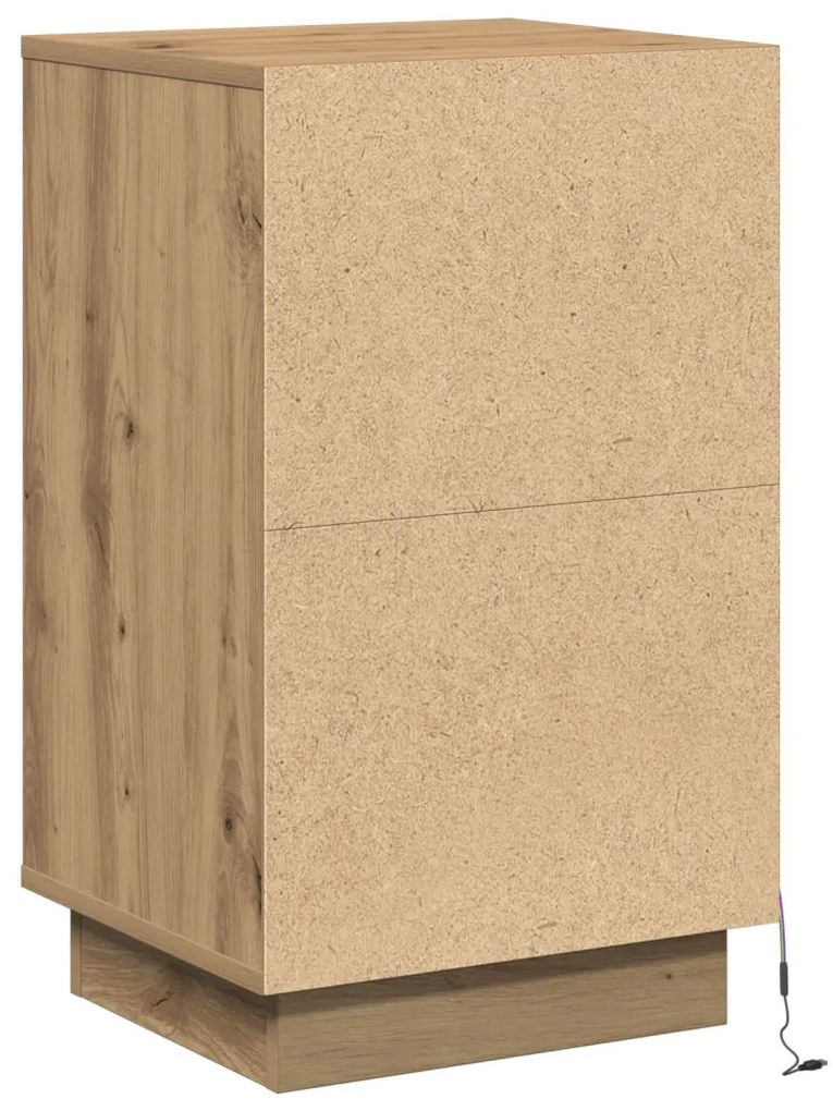 Éjjeli Szekrény LED-del Artisan Oak 39x34.5x65 cm Mérnöki Fa