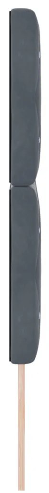 LED Fejtámla Sötétszürke 80 cm Velúr