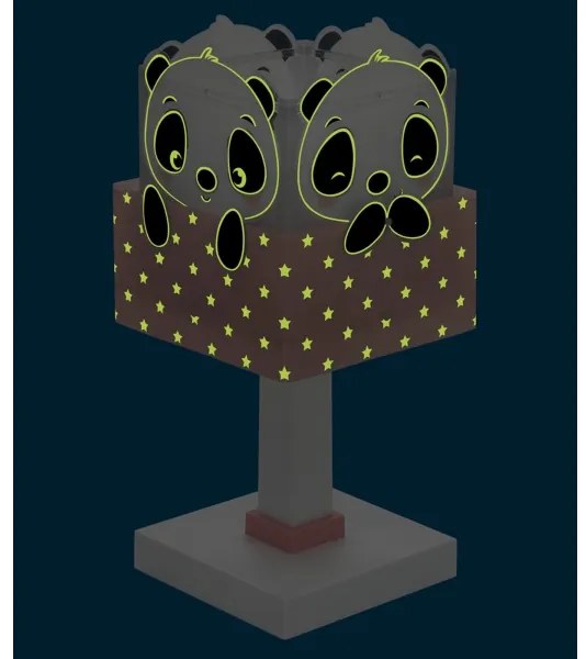 Dalber 63161S - Gyermeklámpa PANDA 1xE14/40W/230V rózsaszín
