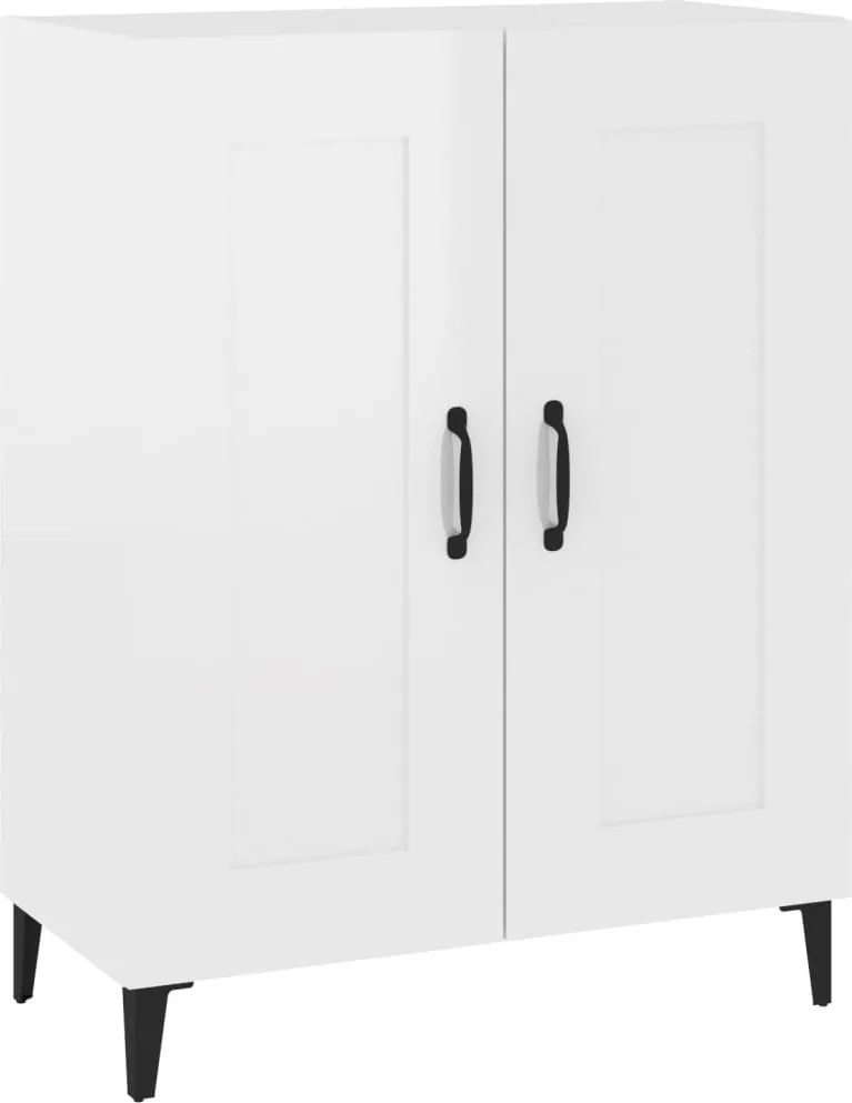 vidaXL magasfényű fehér szerelt fa tálalószekrény 69,5 x 34 x 90 cm