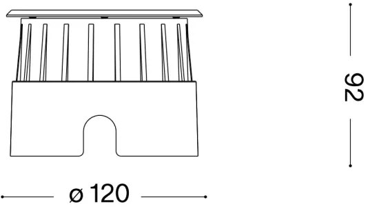 Ideal Lux - LED Taposólámpa FLOOR LED/6W/230V átm. 12 cm CRI 90 IP67 króm