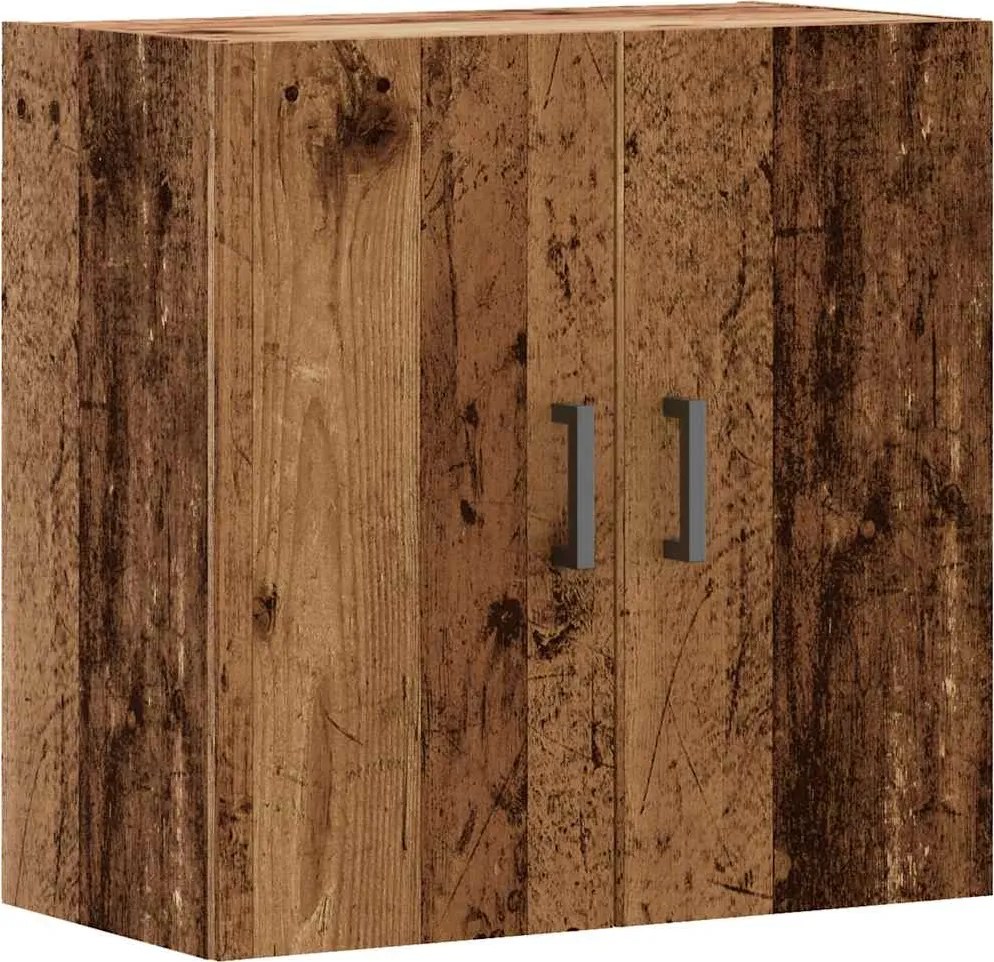 vidaXL antik fa színű szerelt fa faliszekrény 60 x 31 x 60 cm
