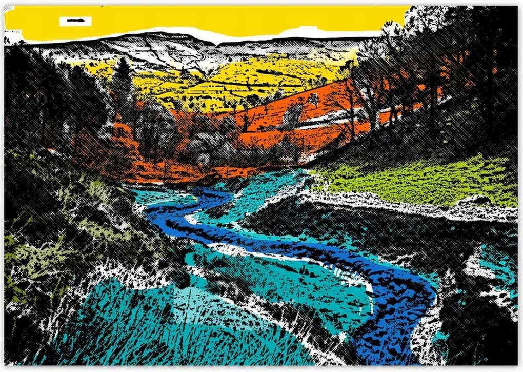 Poszterek 100x70 Hegyi táj Tájkép