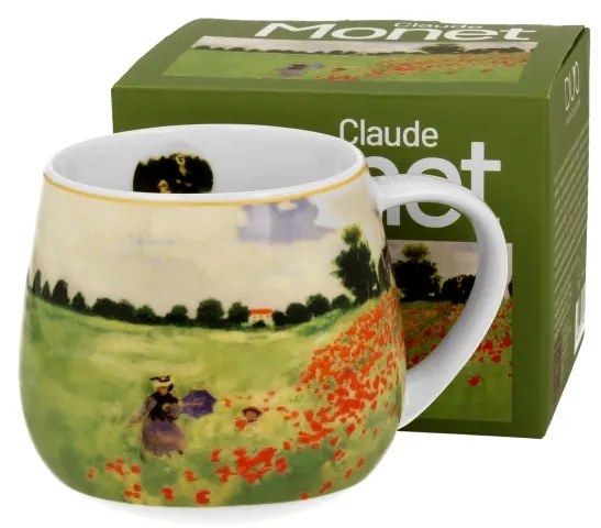 Monet porcelán öblös bögre - 430 ml - Pipacsmező