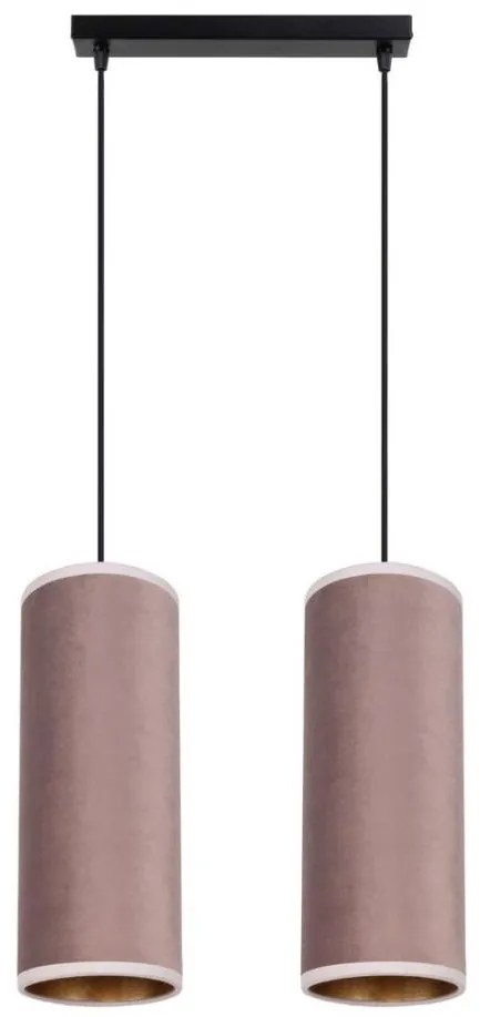 Láncos lámpa AVALO 2xE27/60W/230V rózsaszín/rozsdamentes