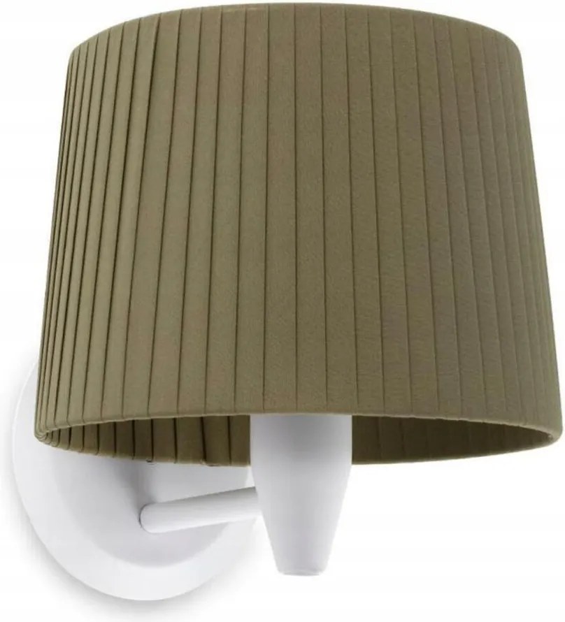Faro Samba fali lámpa, fehér/hajtogatott zöld, E27, IP20, modern dizájn