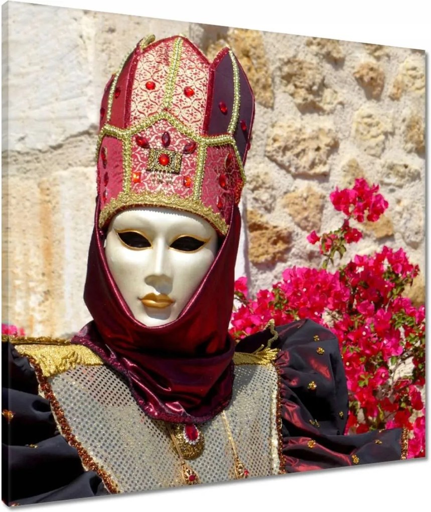 Vászonkép 60x60 Maszk Velencéből