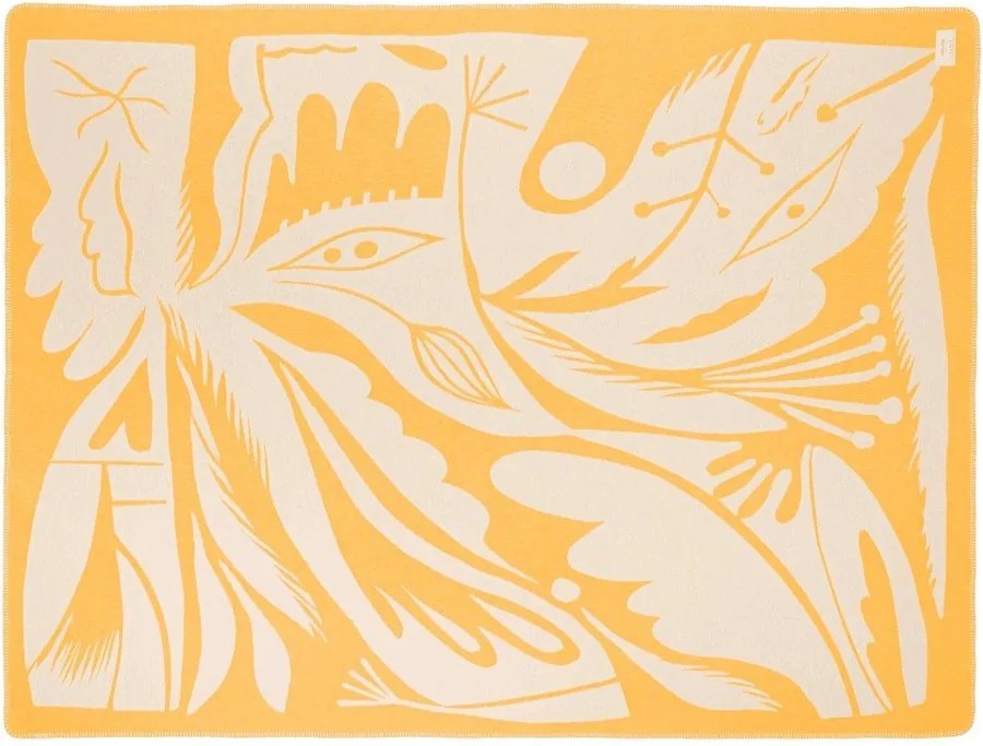 Sárga takaró 165x200 cm Lino – noo.ma