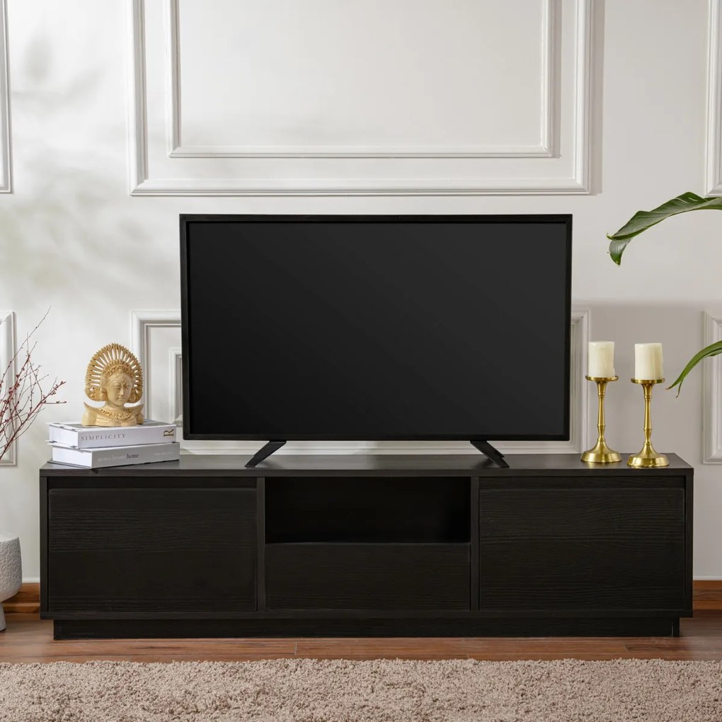 TV asztal Vanguard Wood Fekete