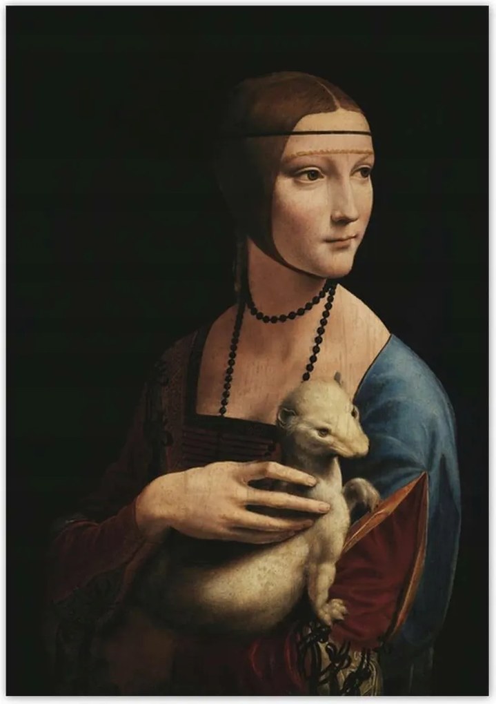 Poszterek 70x100 Hölgy menyéttel Gronostaj