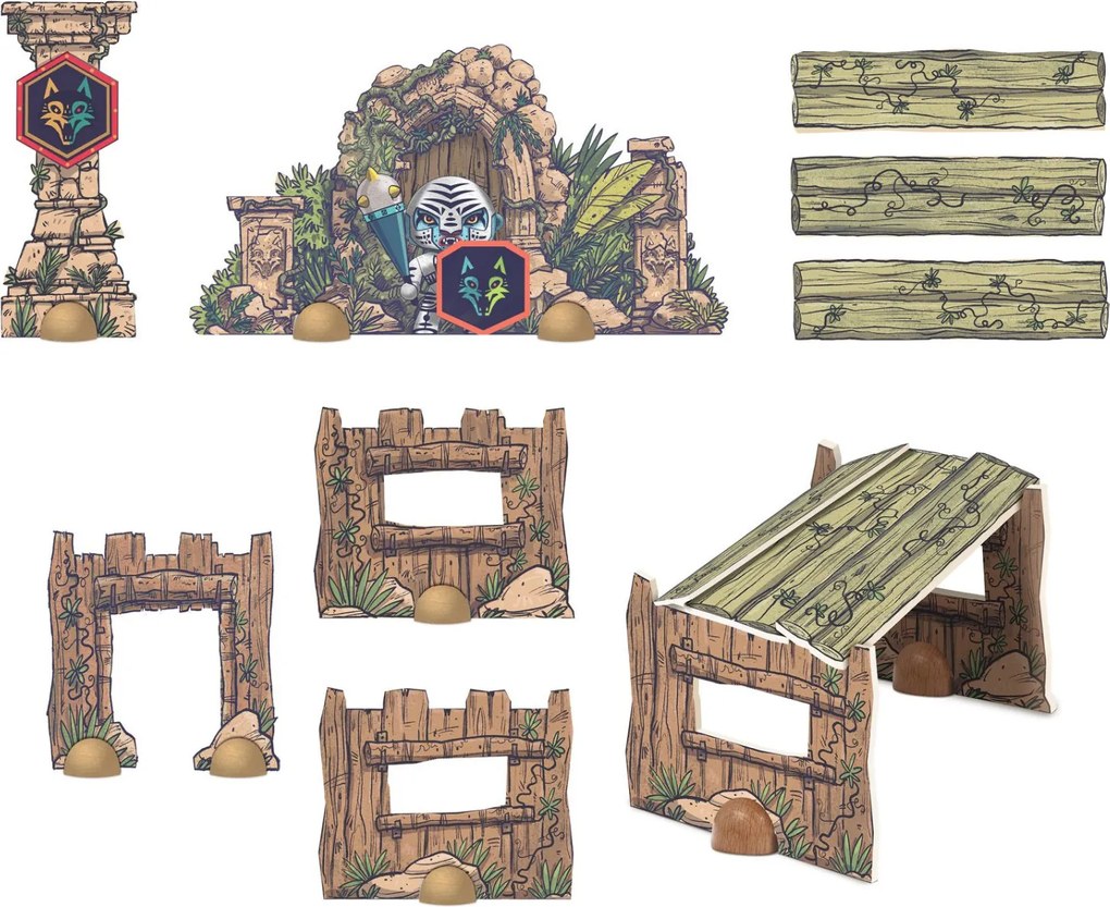 Arty Toys Óriás puzzle - Bestiák birodalma, 18 db-os - Puzzl’Up Voras Furious